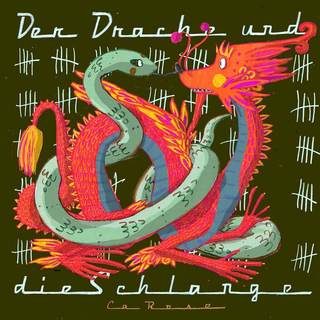 Drache und Schlange